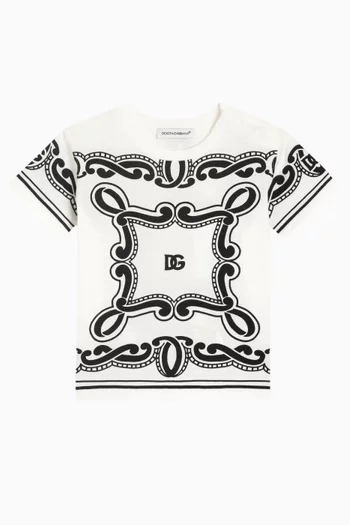 Bandana Print T-shirt in Cotton