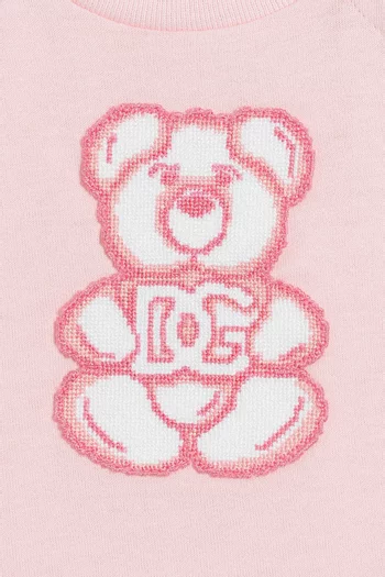 Bear Logo-print T-shirt in Cotton