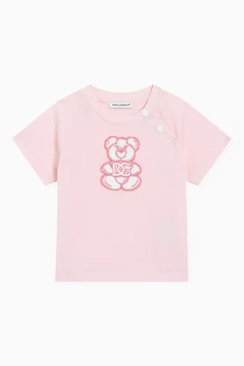 Bear Logo-print T-shirt in Cotton
