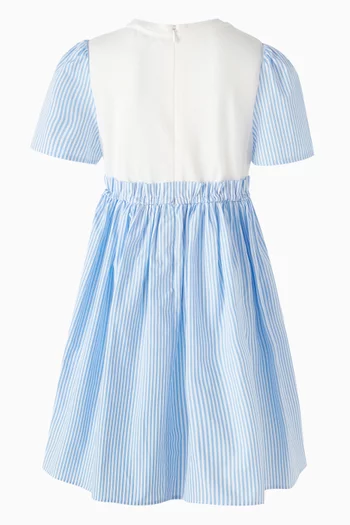 Floral-print T-shirt Dress in Cotton-poplin
