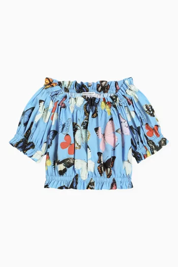 Butterfly Blouse in Cotton-poplin