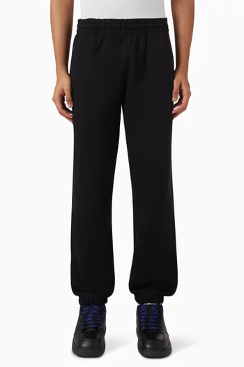 Check Label Jogging Pants in Cotton