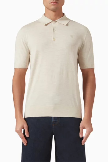 Polo Shirt in Wool-knit
