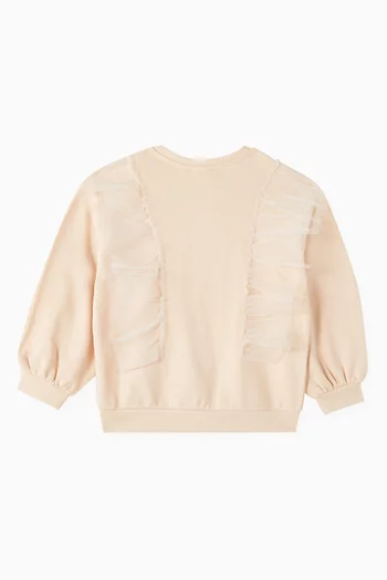Ruffled Sweatshirt