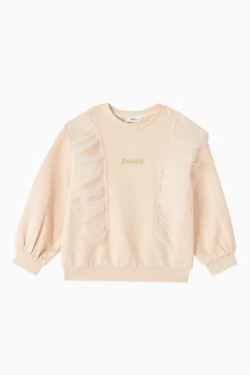 Ruffled Sweatshirt