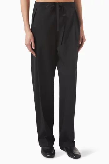 Trenton Drawstring Pants in Wool