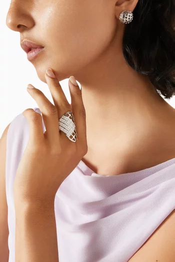 Skin Diamond Ring in 18kt White Gold