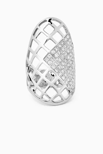 Skin Diamond Ring in 18kt White Gold