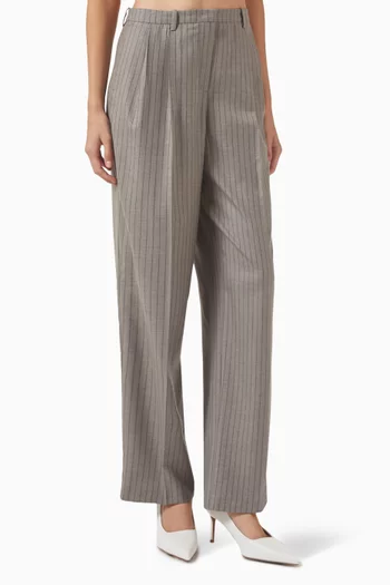 Stripe Pants in Wool