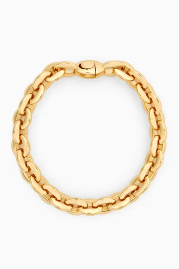 Shape Chain Bracelet in 18kt Gold-plated Sterling Silver