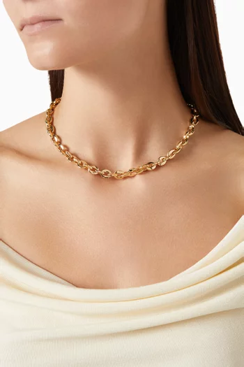 Shape Chain Necklace in 18kt Gold-plated Sterling Silver
