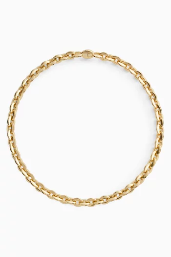 Shape Chain Necklace in 18kt Gold-plated Sterling Silver