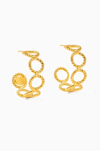 Aura Hoops in 24kt Gold-plated Brass