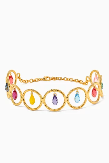 Serenity Choker in 24kt Gold-plated Brass