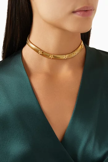 Étoilé Necklace in 24kt Gold-plated Brass