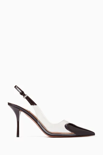 Le Cœur 90 Slingback Pumps in Patent Calfskin
