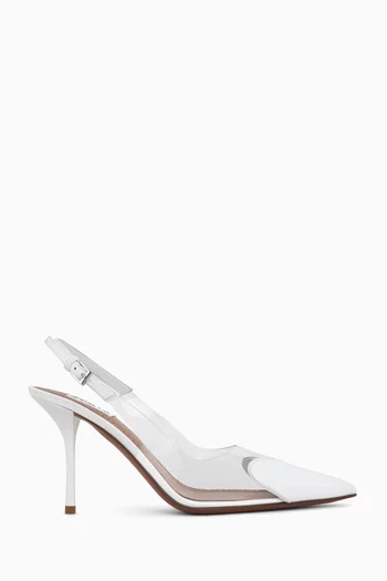 Le Cœur 90 Slingback Pumps in Patent Calfskin