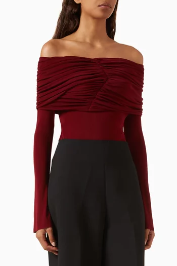 Dami Draped Off-shoulder Bodysuit