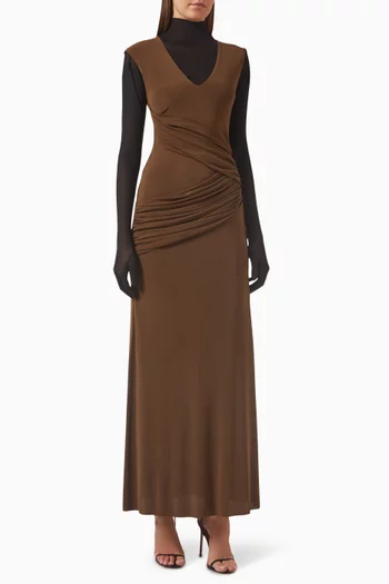 Iza Layered Turtleneck Dress