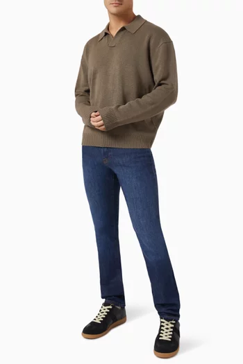 Polo Sweater in Silk-Blend