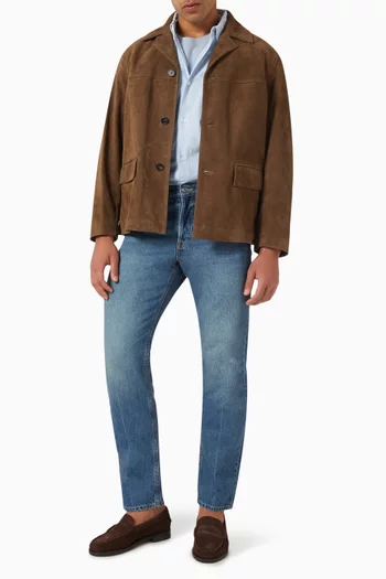 Button-up Shirt in Chambray
