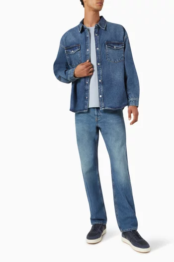 Relaxed Double Pocket Shirt in Denim