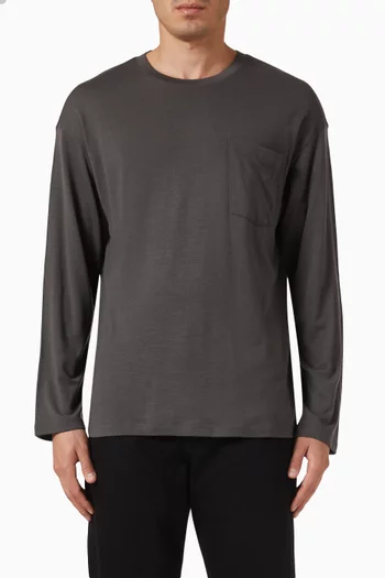 Long-sleeve T-shirt in Wool
