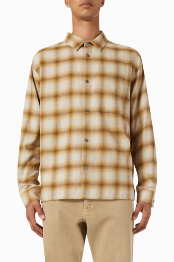 Lightweight Plaid Shirt in Cotton & Wool
