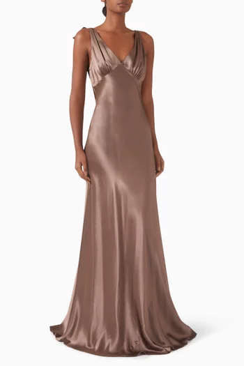 Pernille Maxi Dress in Silk