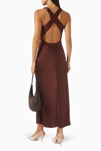 Casette Maxi Dress in Silk