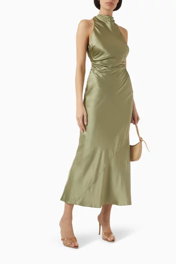 Casette Maxi Dress in Silk