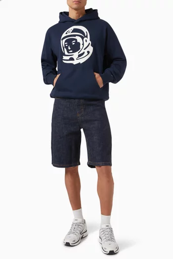 Astro Helmet Popover Hoodie in Cotton