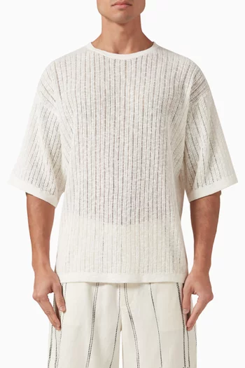 Pointelle T-shirt in Knit