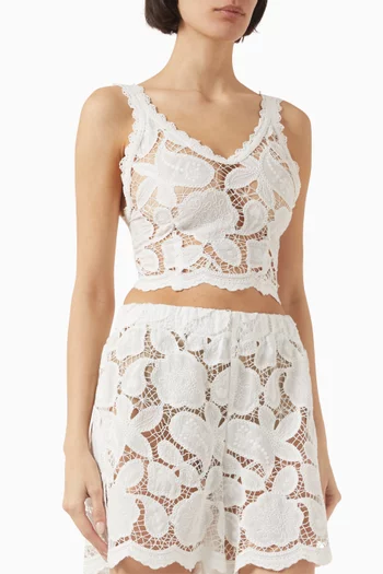 Chloe Bralette Top in Crochet