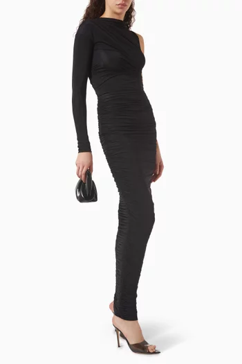 High-waist Slit Midi Skirt