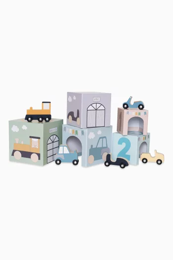 Stacking Cubes Vehicle Set