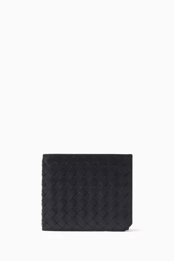 Piccolo Bi-fold Wallet in Intrecciato Leather