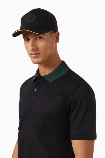 Double B Monogram Cap in Cotton-blend