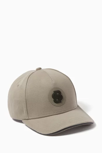 Double B Monogram Cap in Cotton-blend