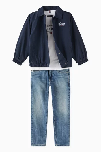 Logo-embroidered Coach Jacket