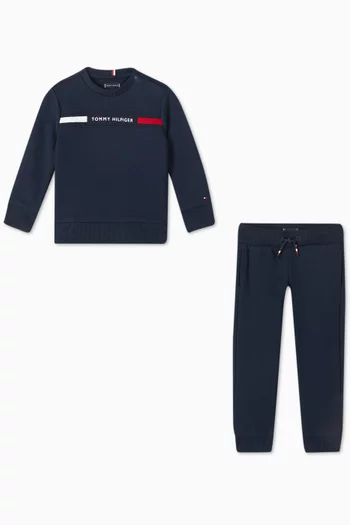 Logo Tracksuit Set in Cotton-blend