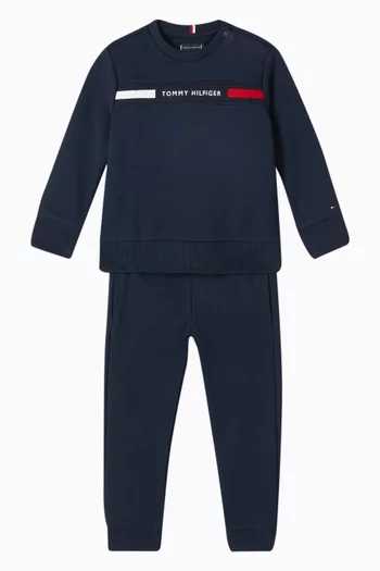 Logo Tracksuit Set in Cotton-blend