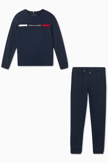 Logo Tracksuit Set in Cotton-blend