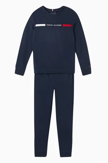 Logo Tracksuit Set in Cotton-blend