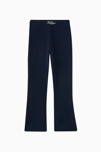 Flared Leggings in Cotton-blend