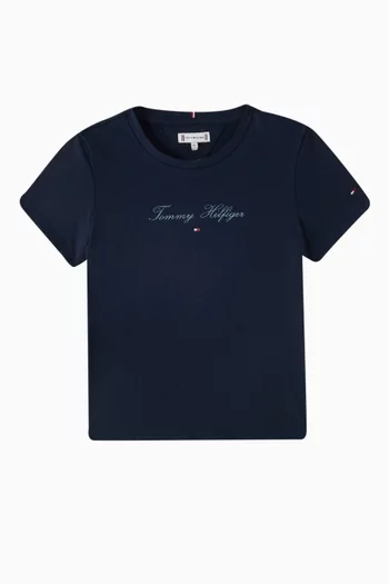 Logo Crewneck T-Shirt in Cotton