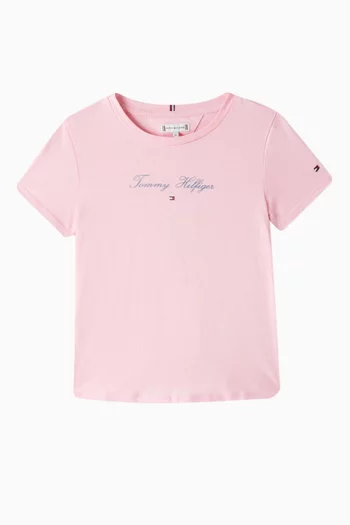 Logo Crew Neck T-shirt in Cotton