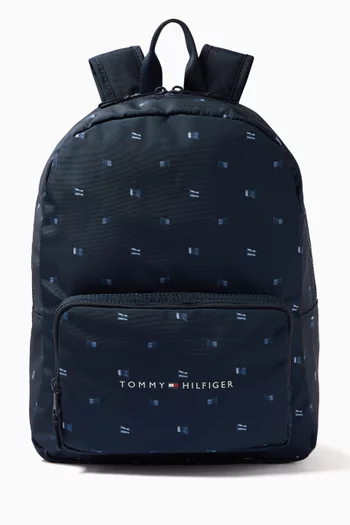 Blue Flags Logo Backpack in Canvas