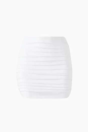 Thea Mini Skirt in Stretch Terry