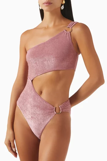Alba One-piece Swimsuit in Stretch Terry